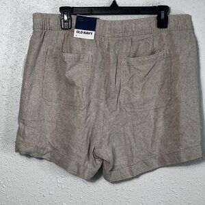 NWT Old Navy High Rise Linen Blend Shorts 3.5" Inseam Linen Womens Sz L Cottage